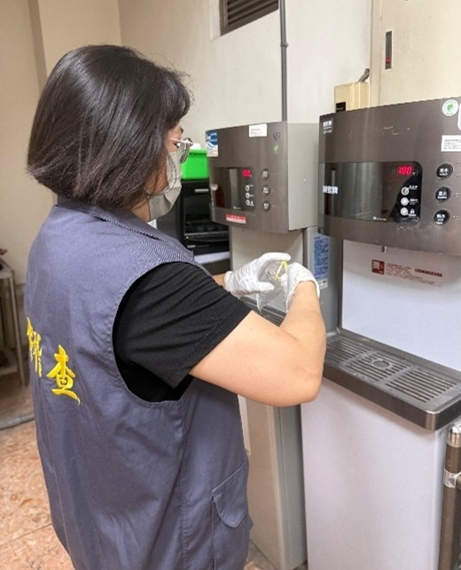 Drinking Water Sampling at Water Dispenser